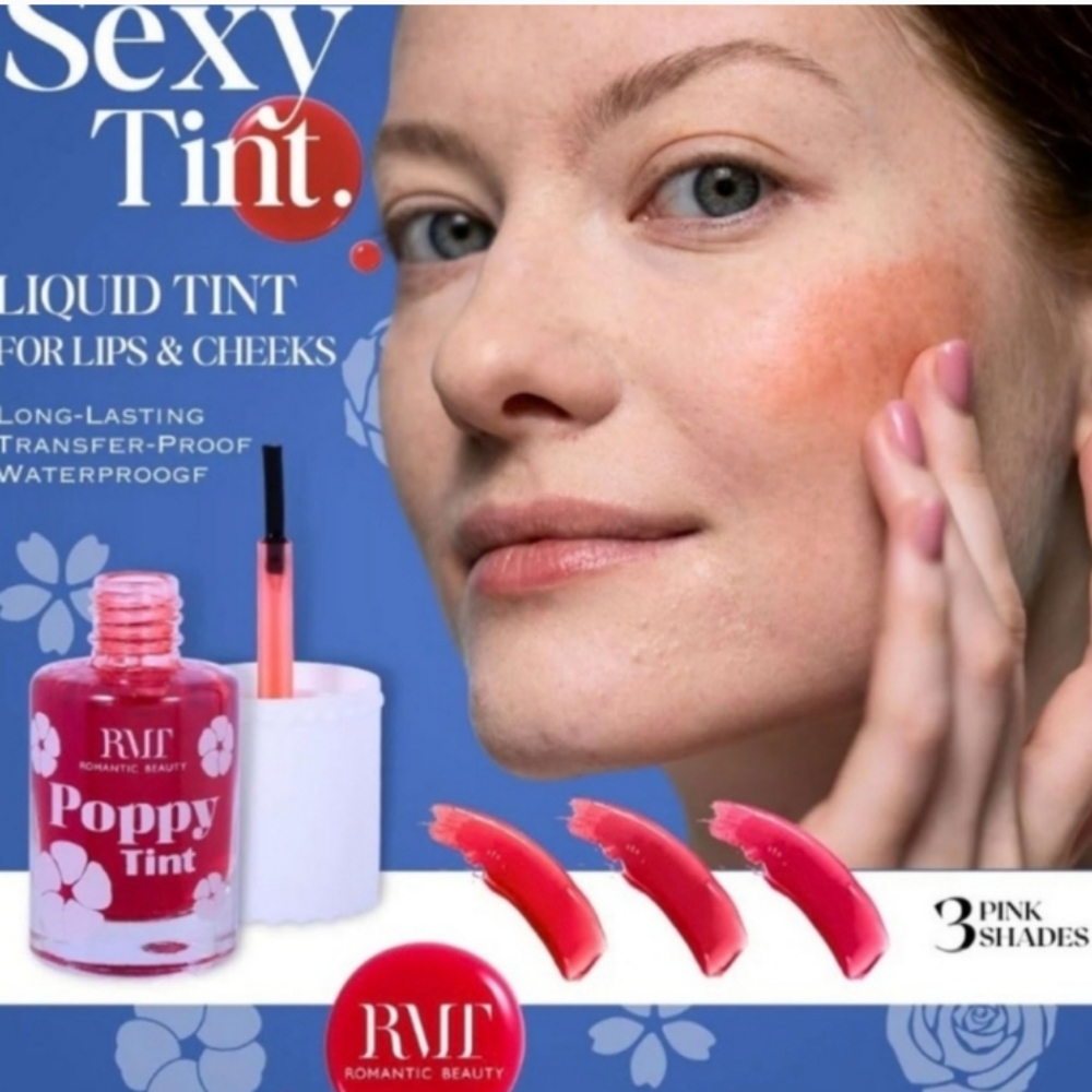 Poppy Tint-Liquid Lip & Cheek Tint-(Melon Pink)